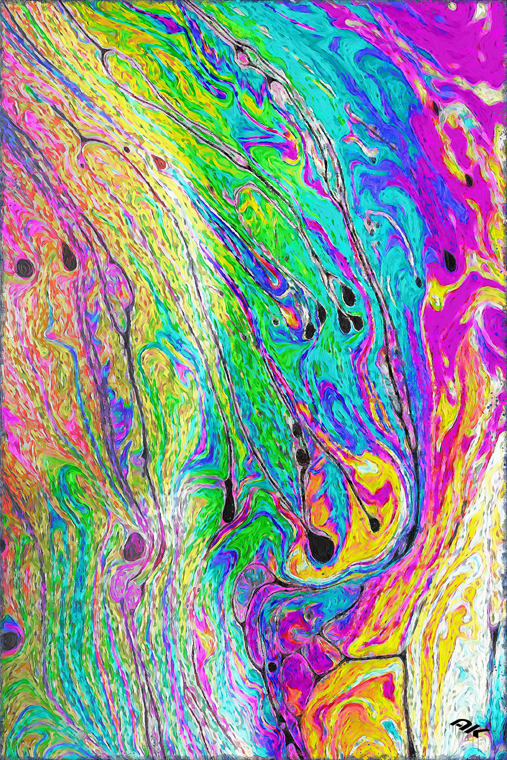 Abstract background made from soap bubble reflecting light